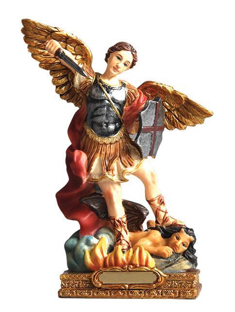 Statue St Michael Resin 12cm