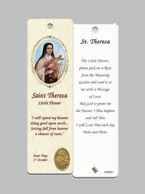 Bookmark & Medal: St Therese