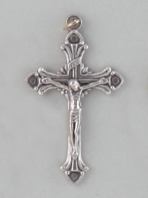 Silver Ornative Crucifix 50 mm