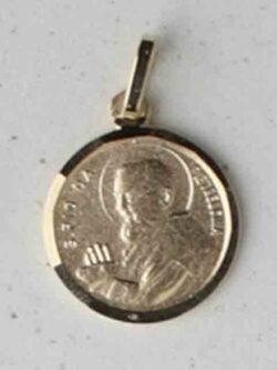 Small Gold Holy Face Medal