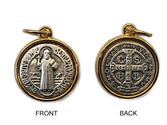 Saint Benedict 2 Tone Medal 20MM