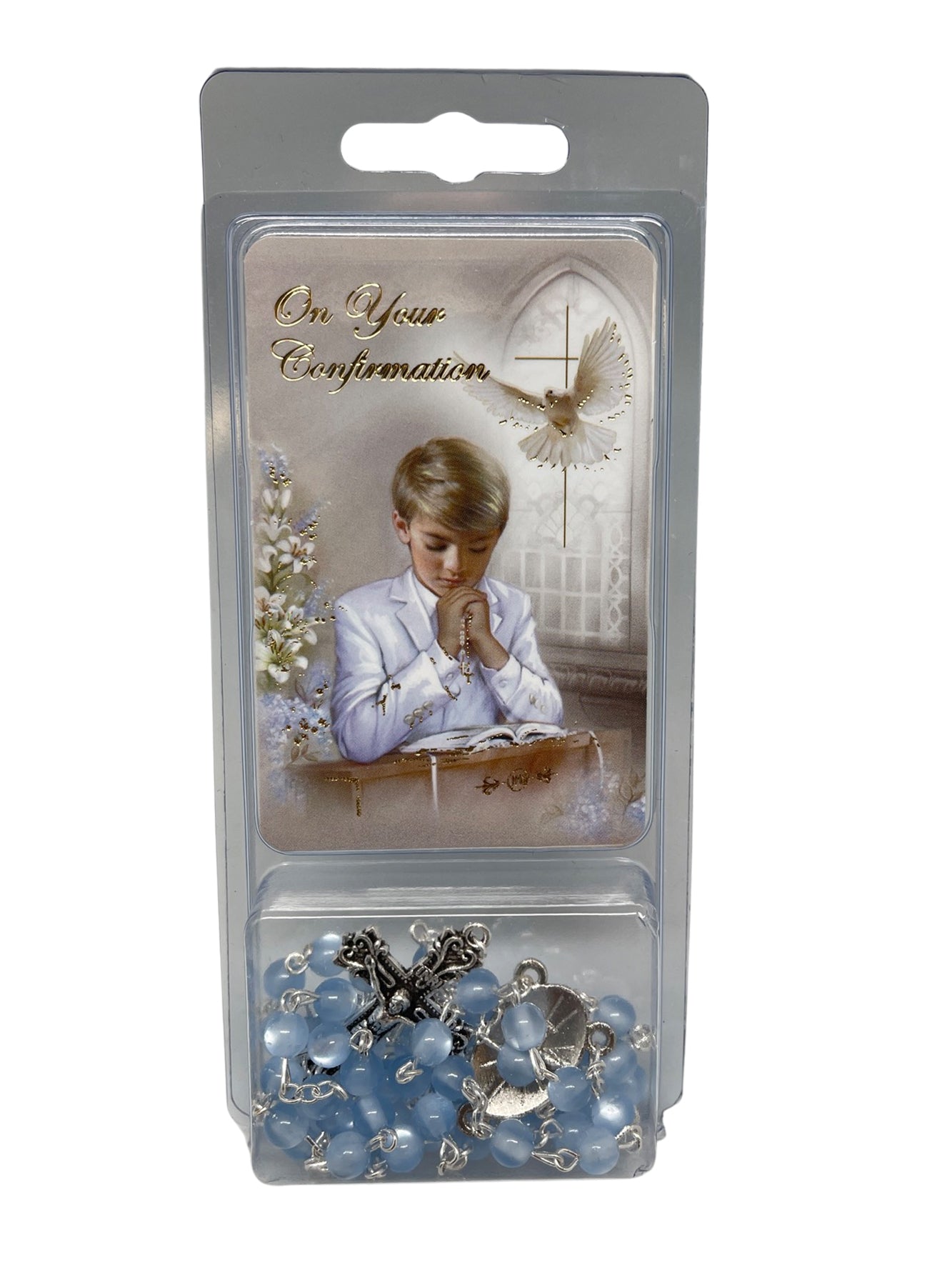 Confirmation rosary/card boy