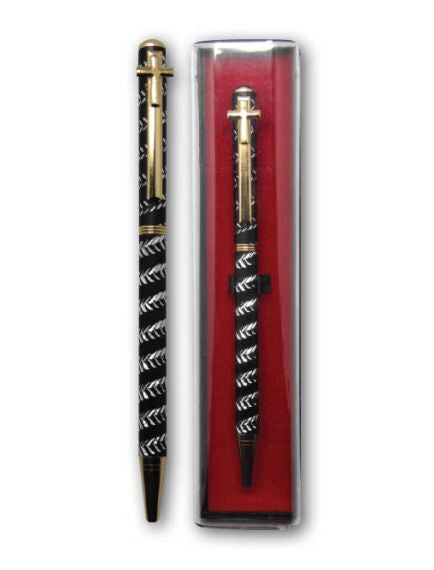 Pen with cross on top