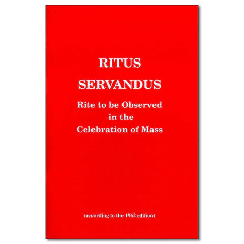 Ritus Servandus Rites 1962TLM