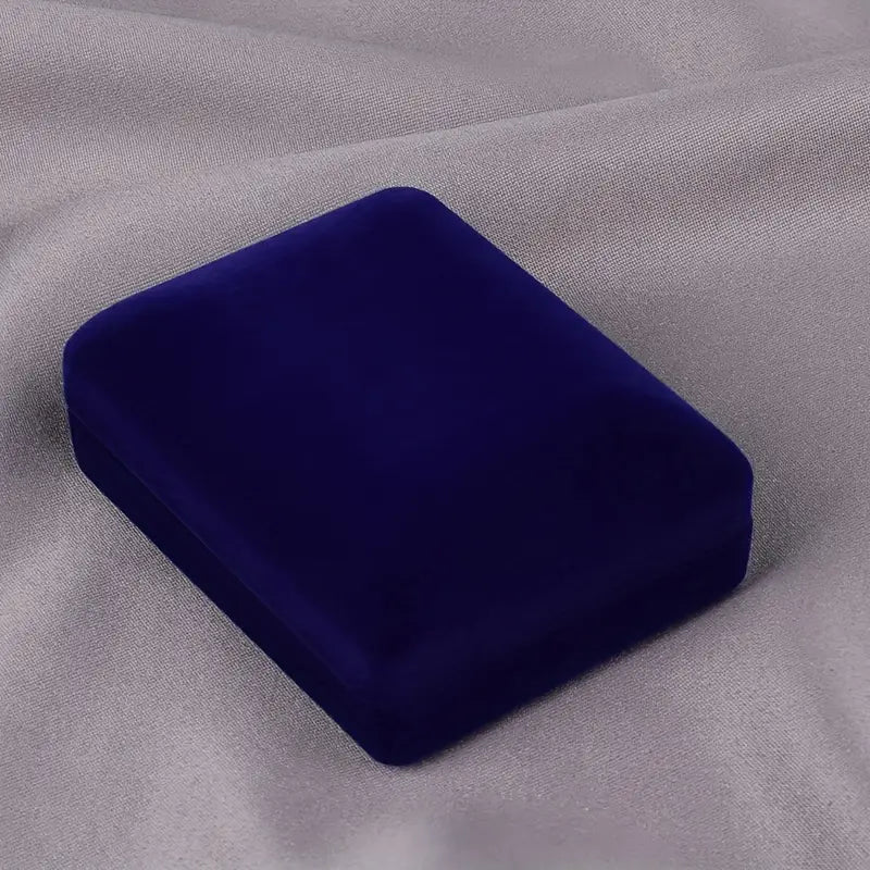 Rosary box bluevelvet small