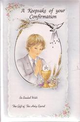 Keepsake of Confirmation Boy