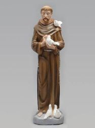 St Francis of Assisi Plaster Statue 30cm*