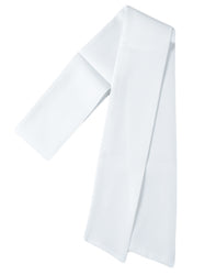 Plain White Cotton Stole 1550mm