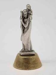 St Christopher Magnetic Metal Statuette 5 cm