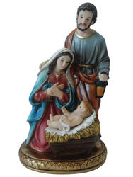 Holy Family Nativity Resin 2 Piece Statue 20cm