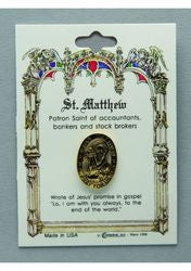 Gilt Lapel Pin - Saint Matthew