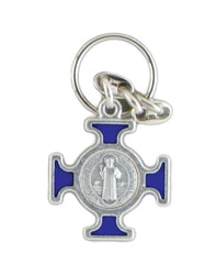 St Benedict Keyring Blue