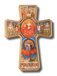 Holy Trinity Wall Cross Wood - 38.5 cm x 28.5cm