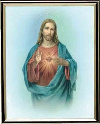 Gold Mylar Framed Print - Last Supper - 25 x 20cm