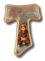 Franciscan Tau Wall Cross - Wood - 21 x 16 cm