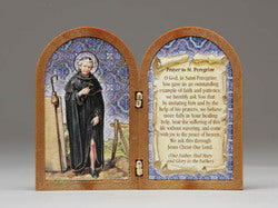 St Peregrine Folding Plaque