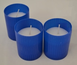 Blue Votive Candles - 3 Pack