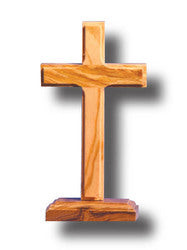 Standing Cross Olive Wood - 11 x 5.5cm