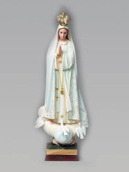 Our Lady of Fatima Plastic Statue 39cm