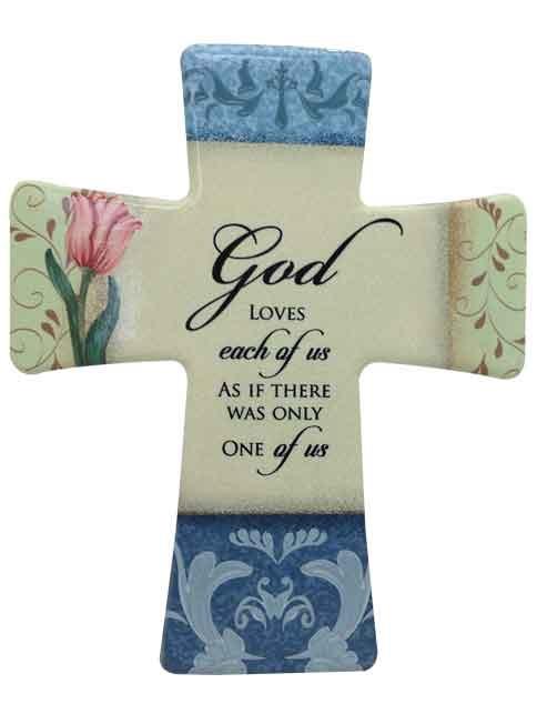Porcelain Cross - God