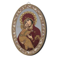 Oval Icon Our Lady (18x12cm)