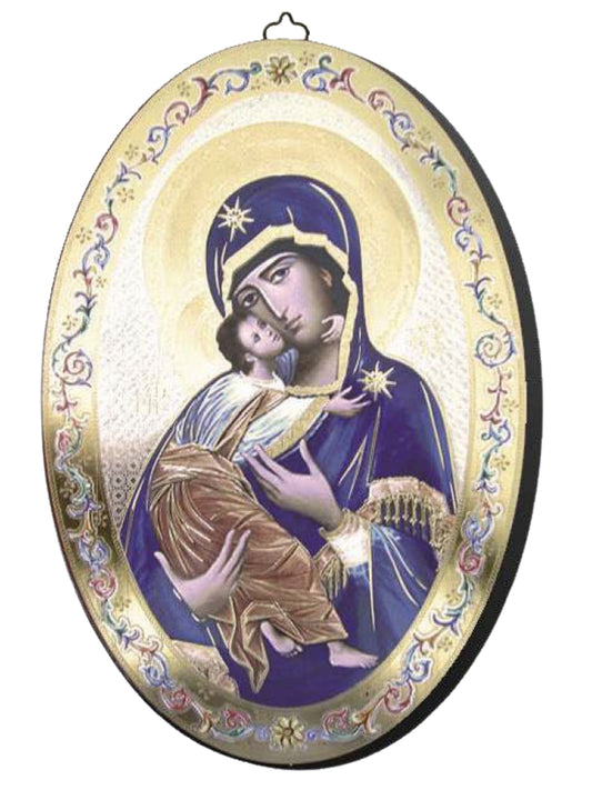 Oval Icon Our Lady (30x20.5cm)