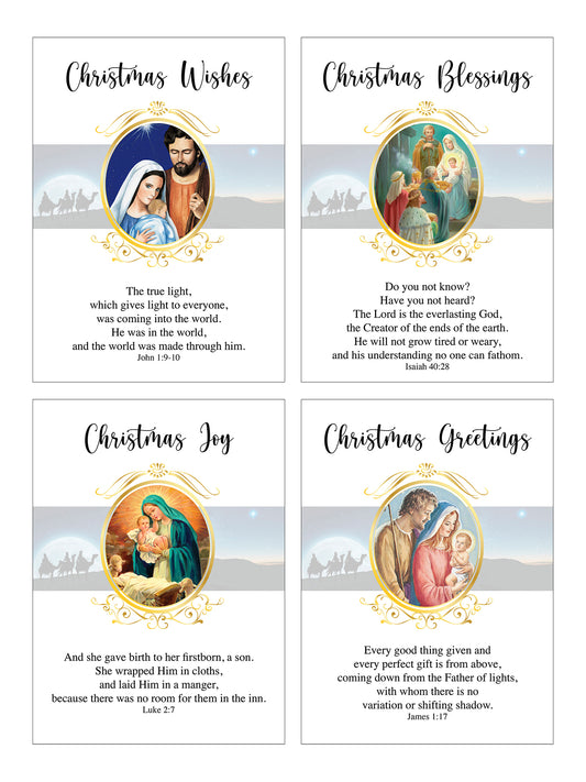 Christmas budget card 8 pack