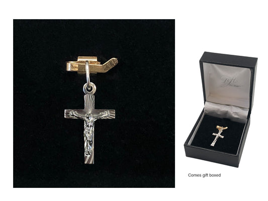 Sterling silver crucifix 3cm