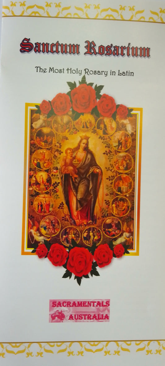 Rosary Prayers Latin Leaflet