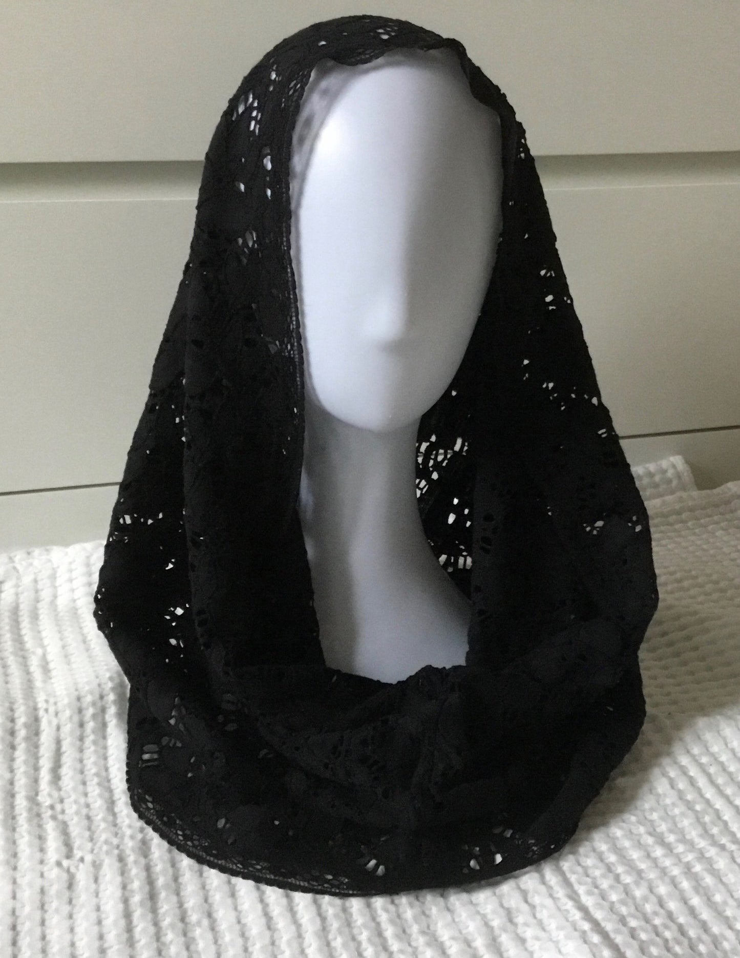 Handmade in Melbourne,  Infinity Veil Black Lace