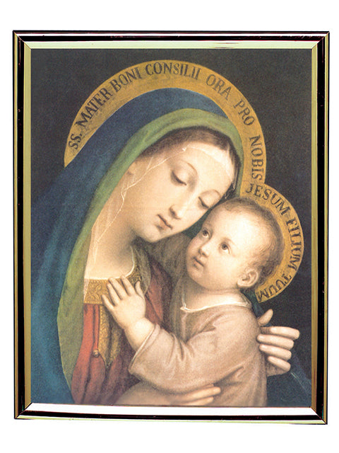 Gold Frame Our Lady of Good Counsel (25 x 20 cm)