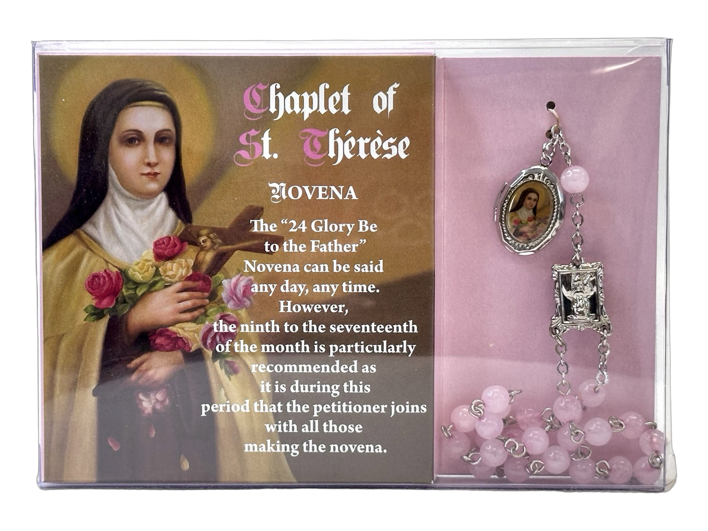 Chaplet of St Therese - Boxed with prayer.