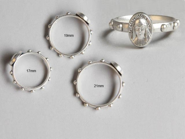 Mary McKillop Rosary Ring 21mm