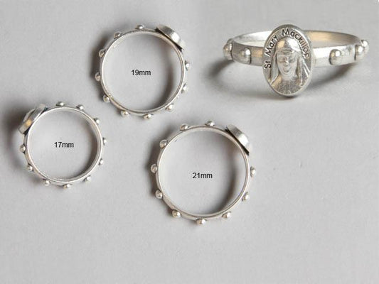 Mary McKillop Rosary Ring 21mm
