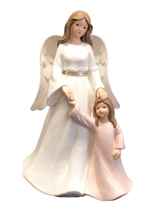 Girl Guardian Angel statue