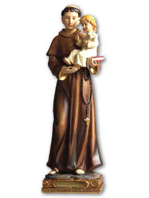 St Anthony Resin 30cm