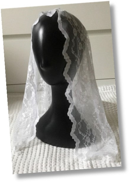 White veil handmade in Melbourne