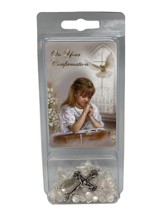 Confirmation rosary/card girl