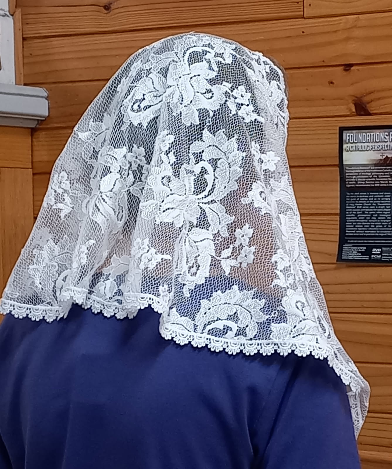 Hand Made Ivory Lace Veil