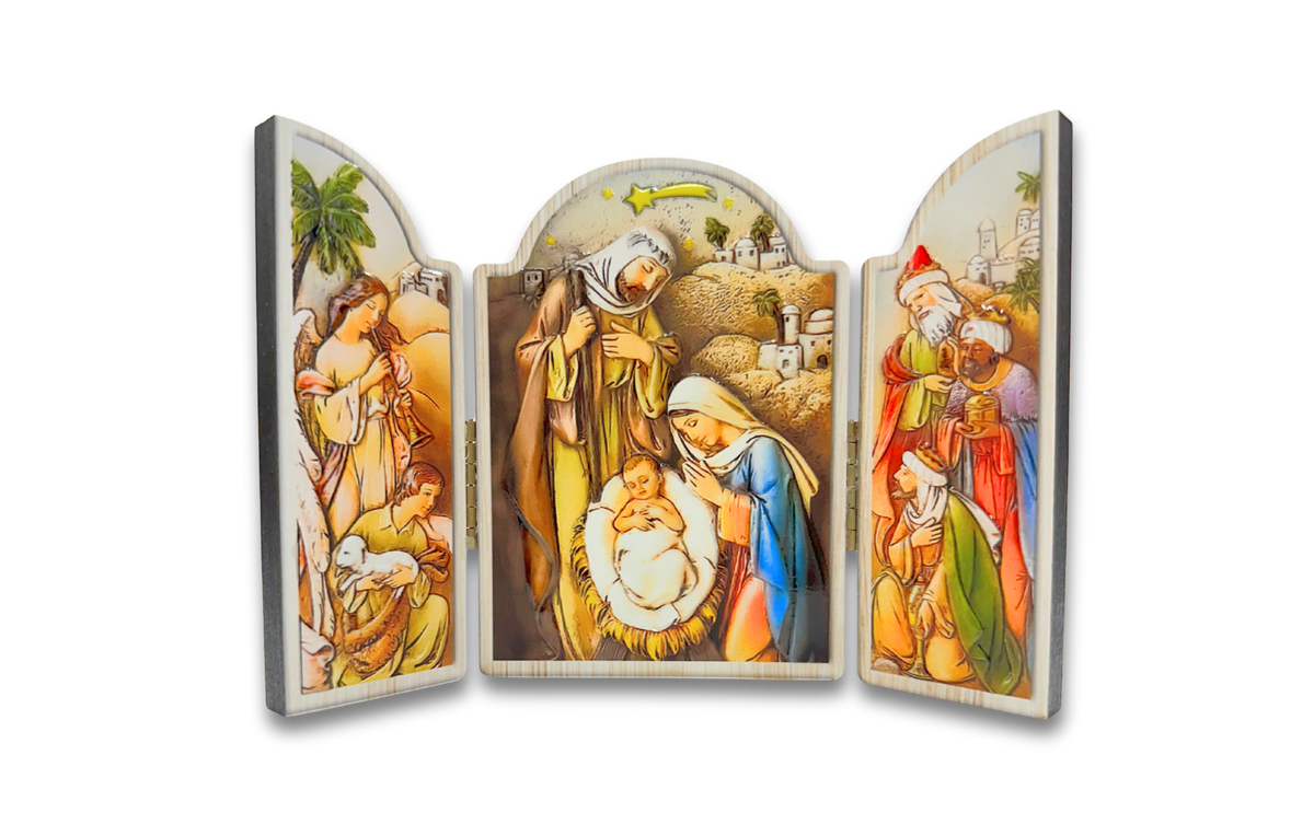 Nativity Triptych Small 10x7cm