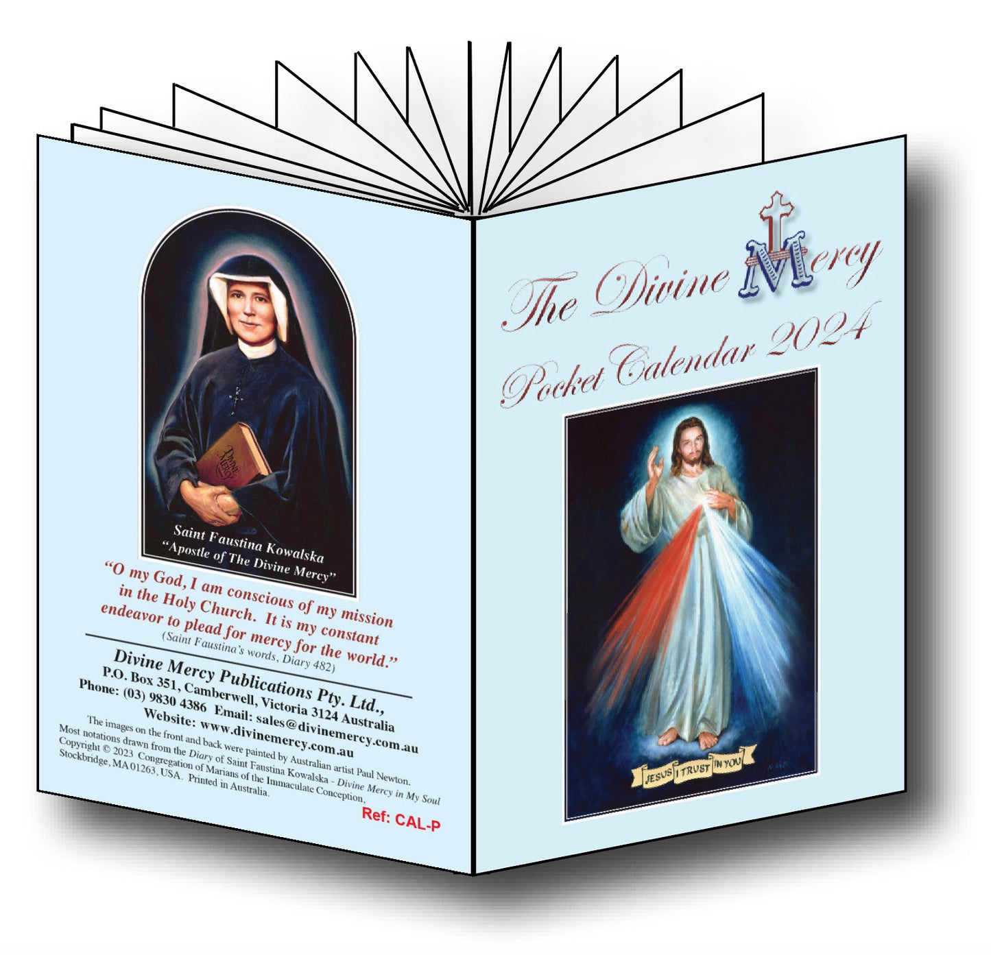 2024 Divine Mercy Pocket Calendar- below cost!