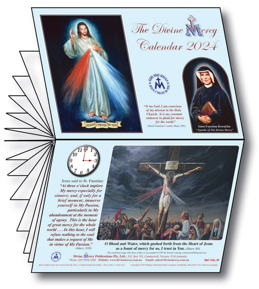 2024 Divine Mercy Calendar - below cost!