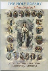Holy Rosary Booklet - Image, Scripture and Prayers for each of the 20 Mysteries