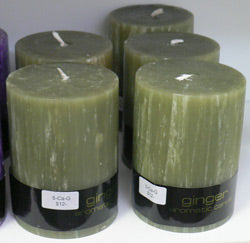 Ginger Scented Green Candle