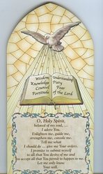 Plastic Hanging Prayer Plaque - Confirmation