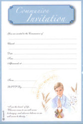 First Communion Invitations: Boy