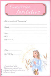 Girl's First Communion Invitation Set