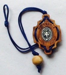 Cord Bracelet with Miraculous Medal