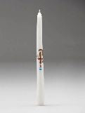Baptism Taper Candle with Motif 25 cm 10"