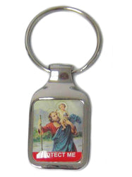 St Christopher Keyring Square